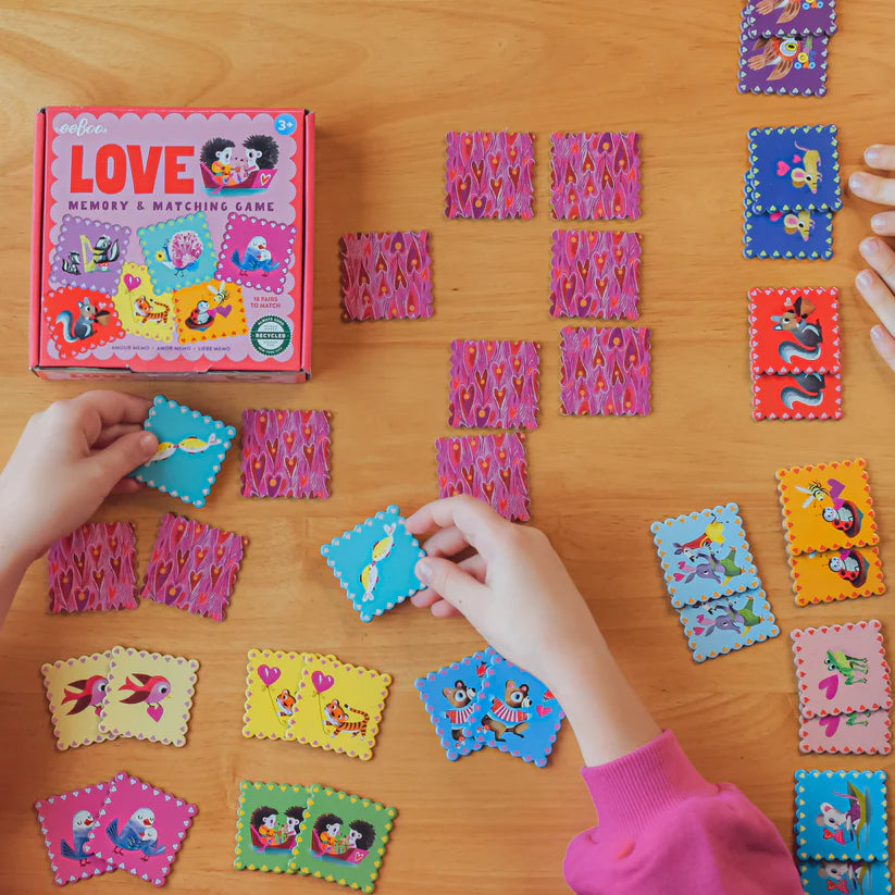 eeBoo Love Little Square Memory Game