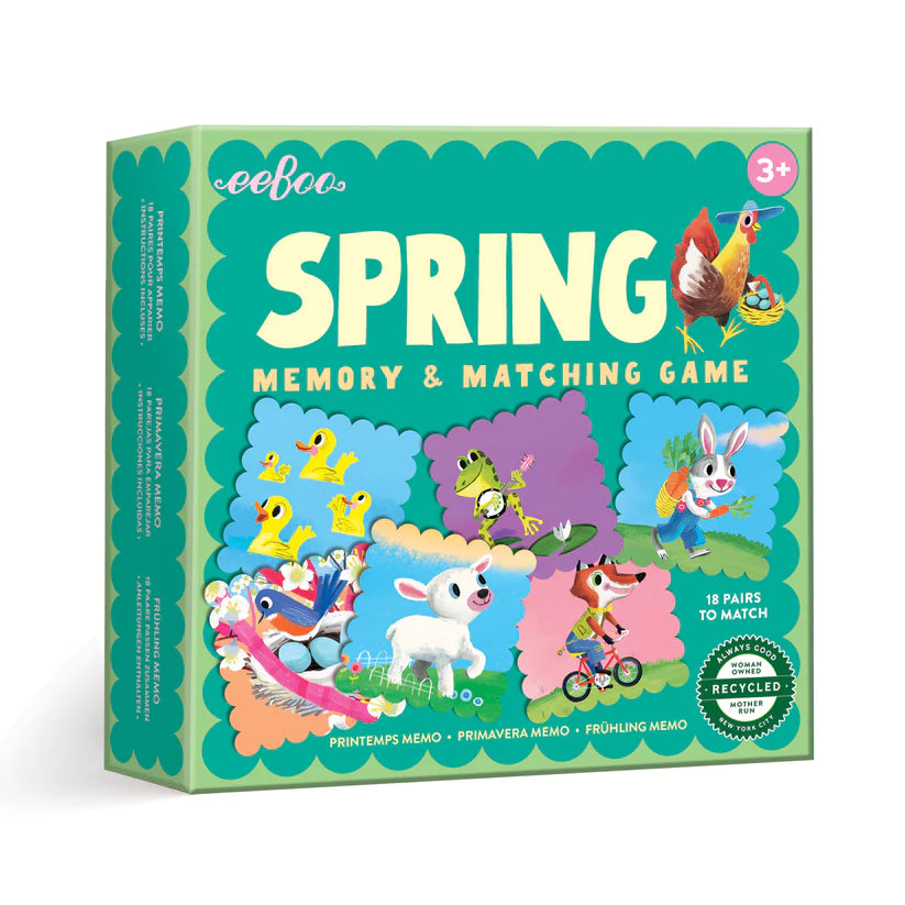 eeBoo Spring Little Square Memory Game