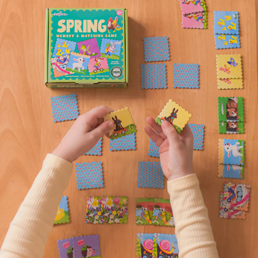 eeBoo Spring Little Square Memory Game