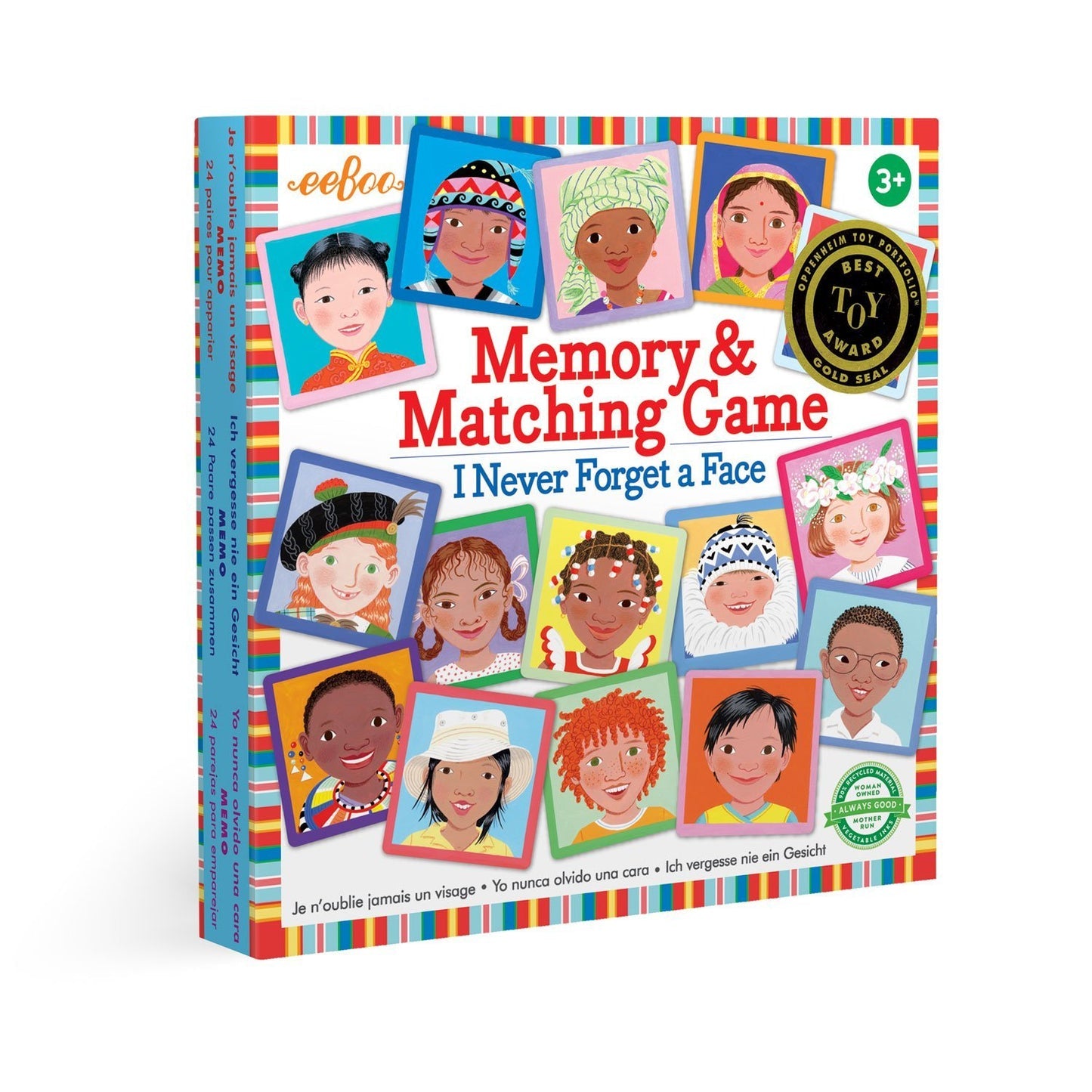 eeboo Never Forget A Face Matching Game