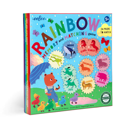 eeBoo Rainbow Memory Matching Game