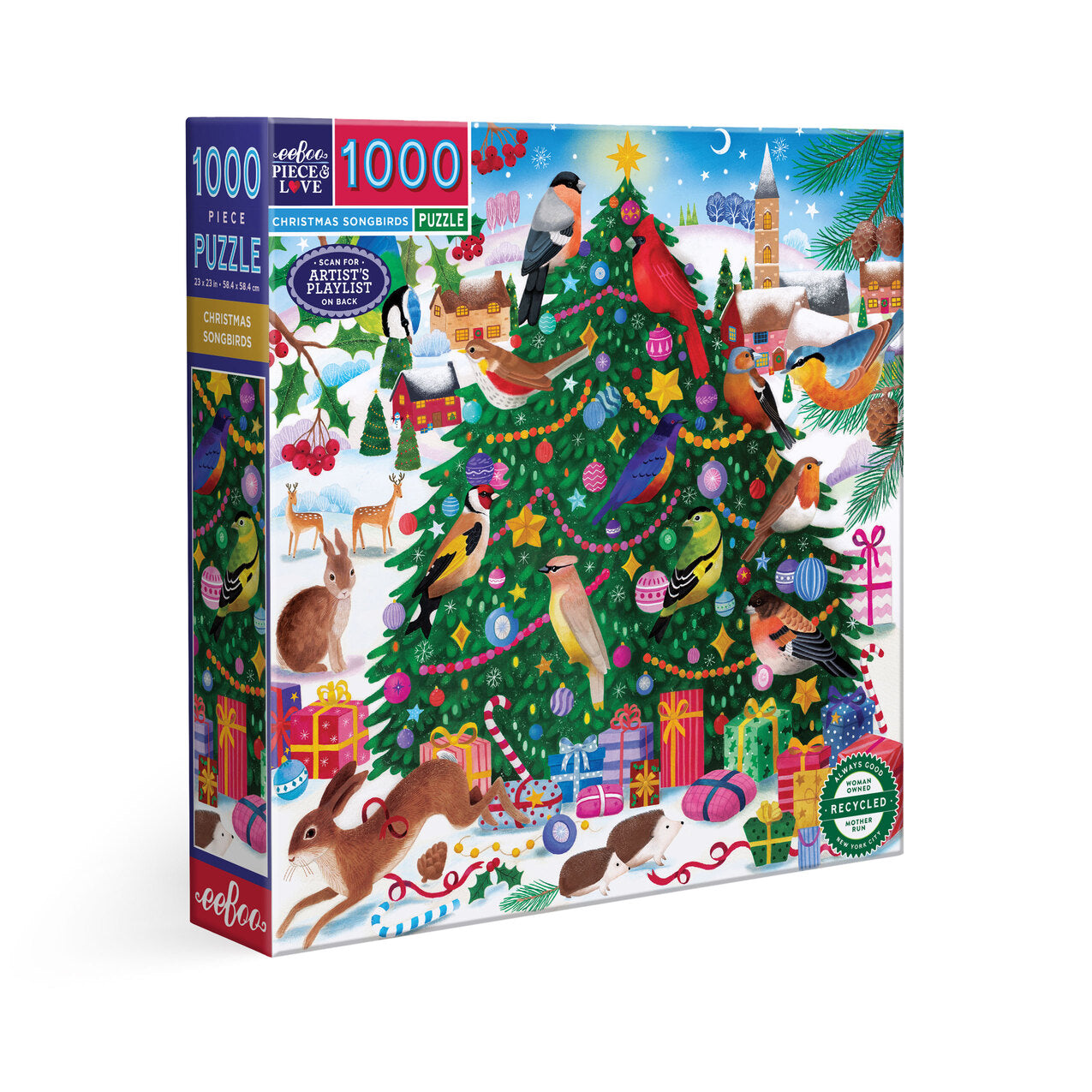 Eeboo Christmas 1000 piece puzzles