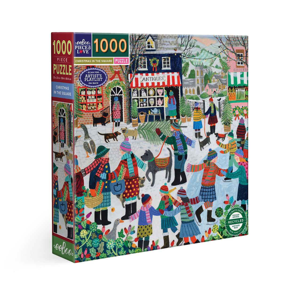 Eeboo Christmas 1000 piece puzzles