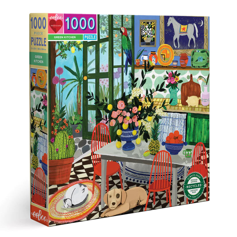 Green Kitchen 1000 Piece Puzzle