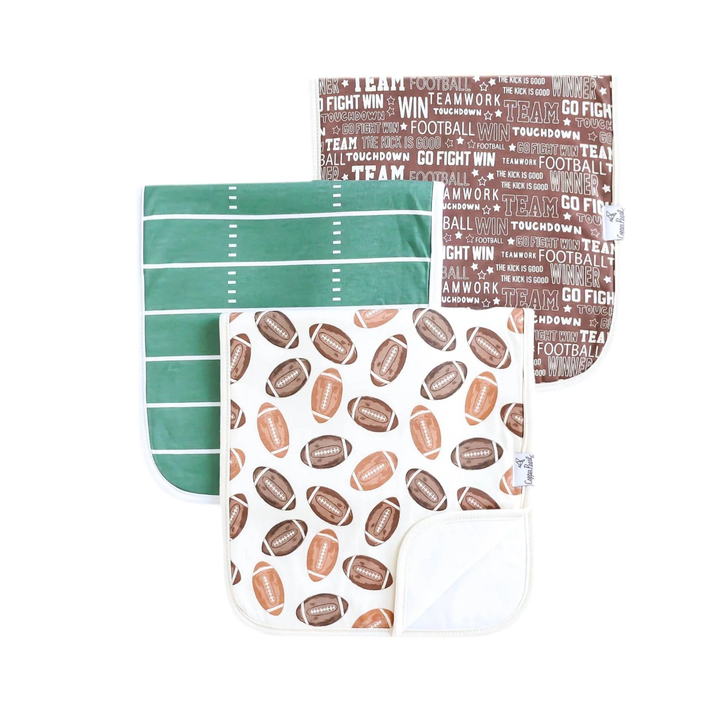 Copper Pearl Burp Cloth Sets