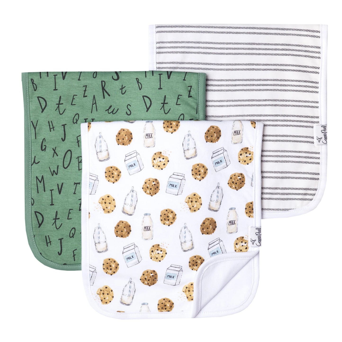 Copper Pearl Burp Cloth Sets