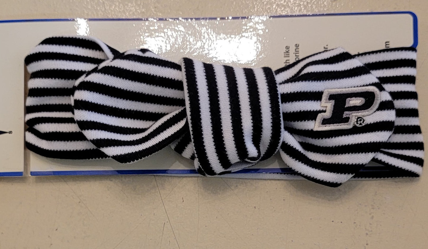 Purdue Knit striped headband