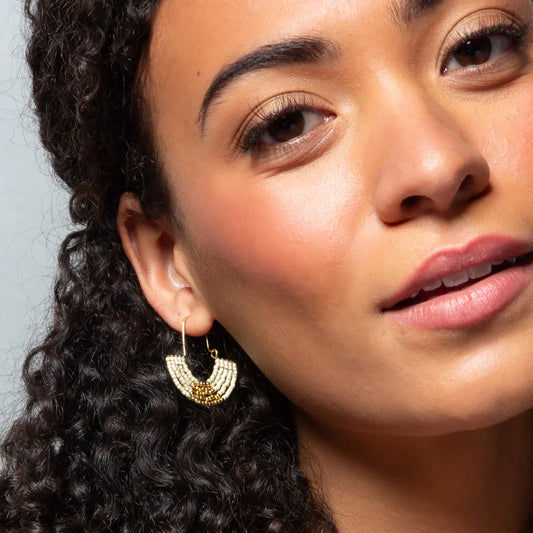 Scout Stone Hoop Earrings