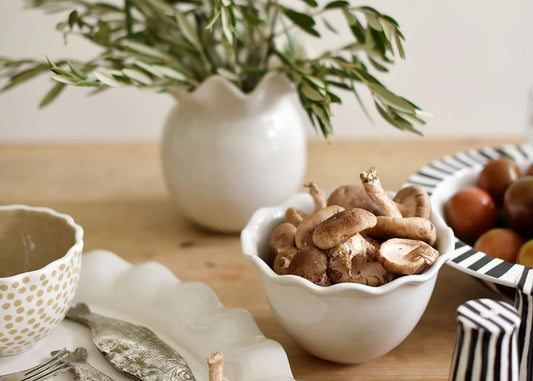 Coton Colors Signature White Ruffle Vase