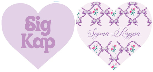 Double Sided Acrylic Heart Coaster