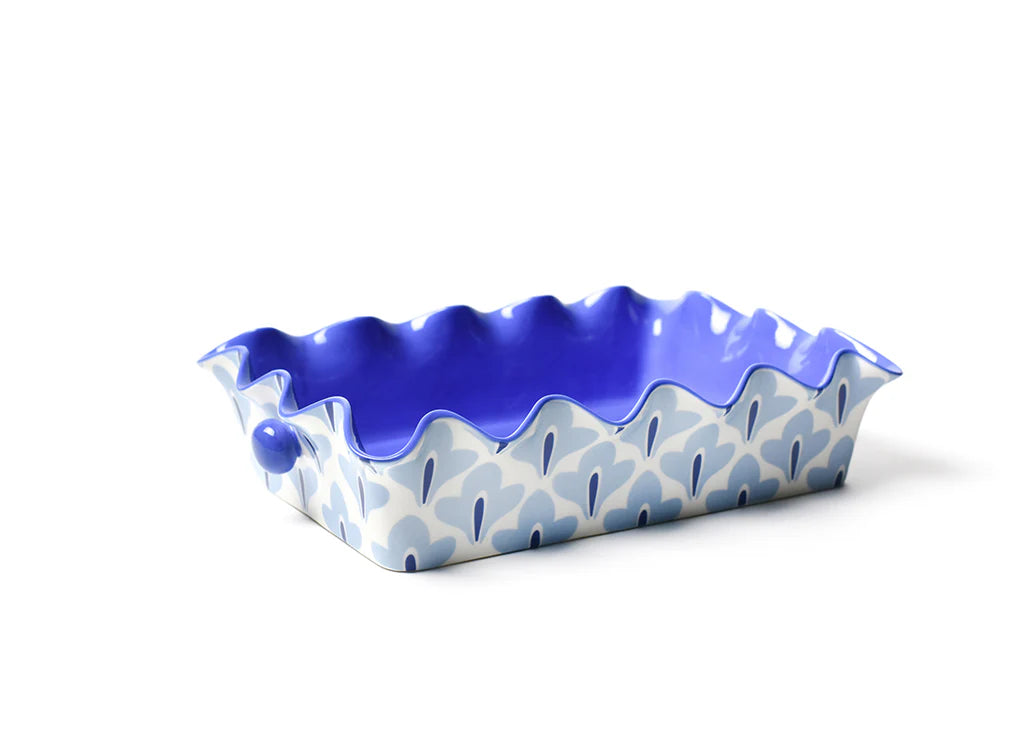 Coton Colors Ruffle Collection-Signature White & Iris Blue