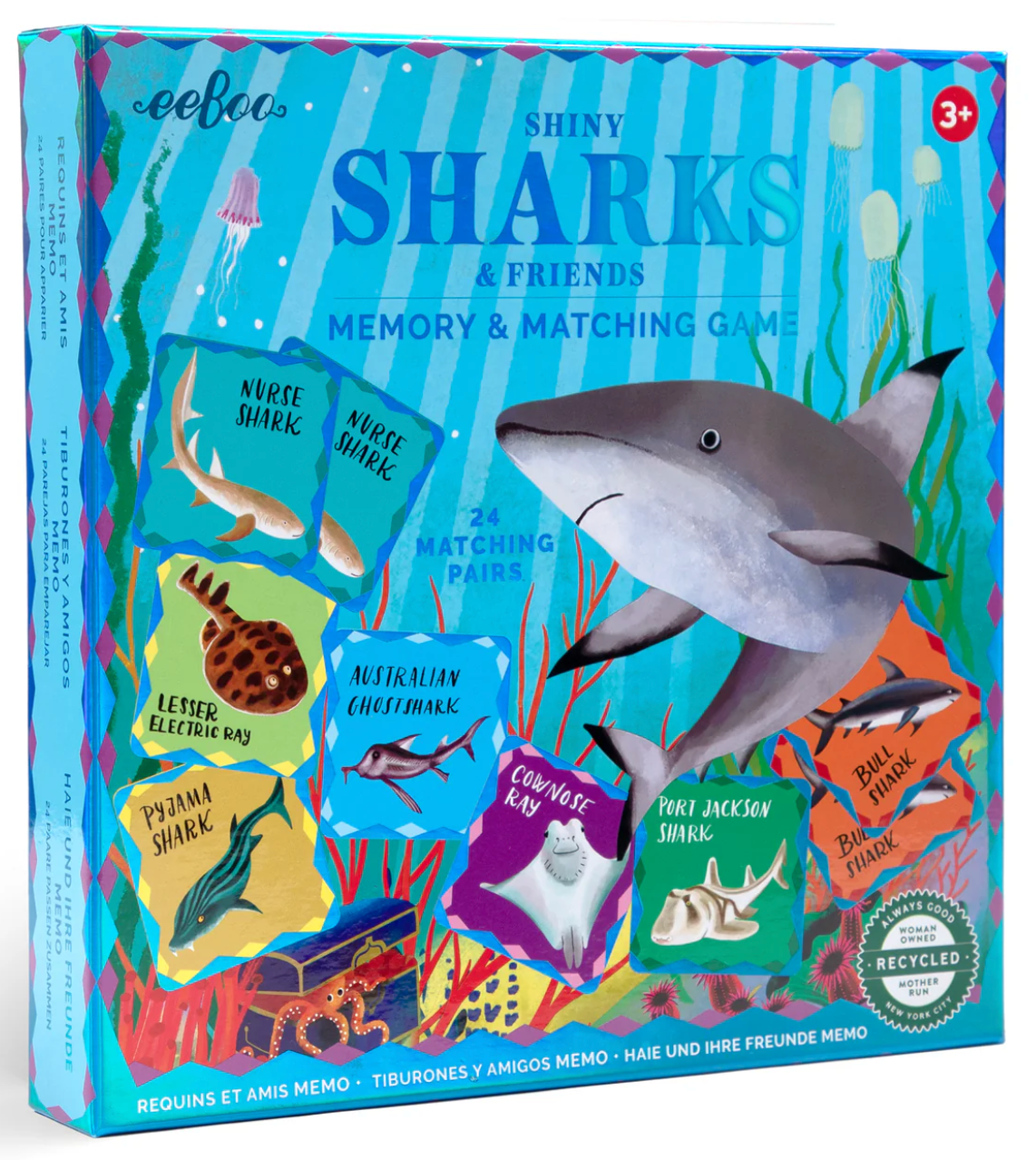 EEBOO SHARKS MEMORY GAME