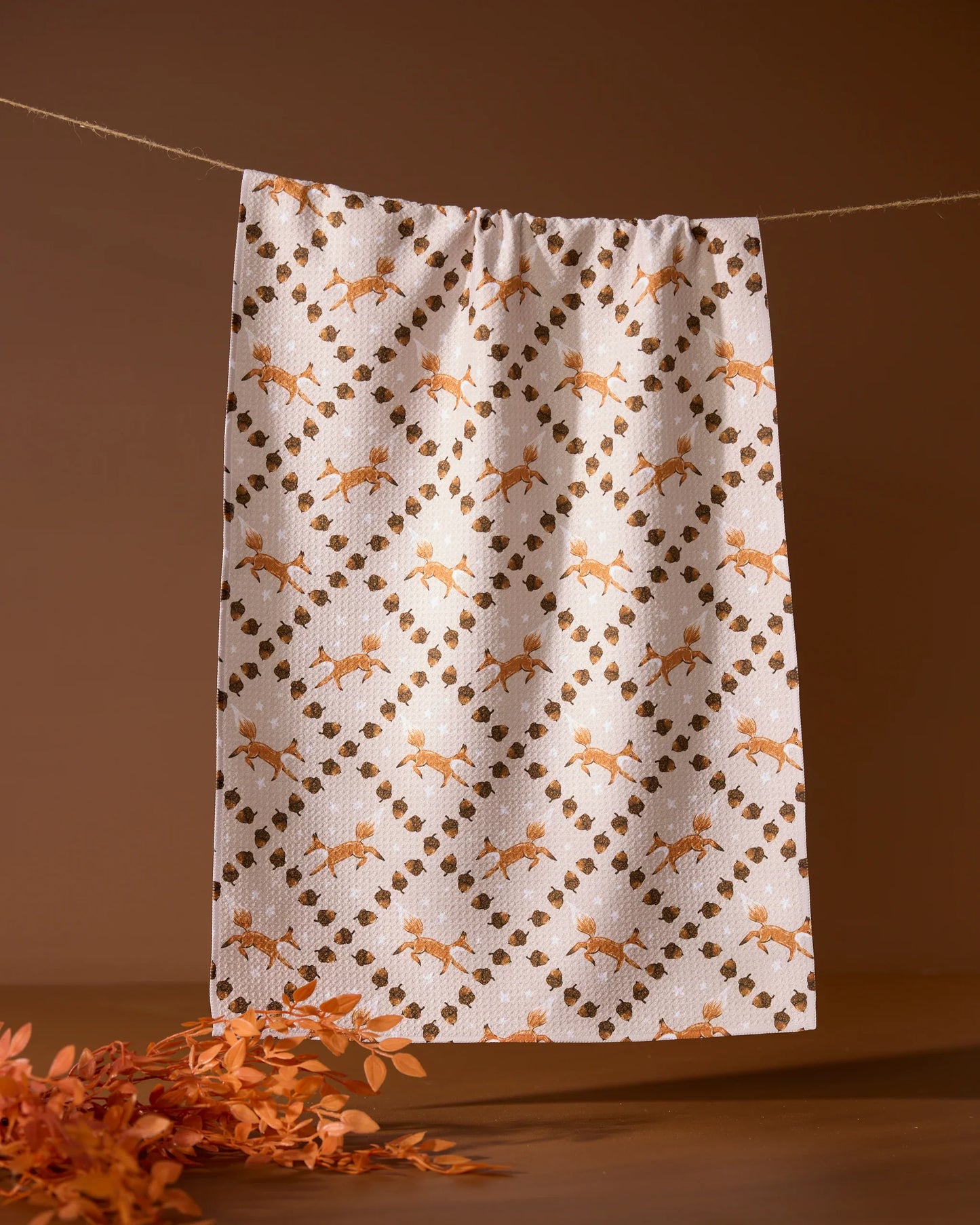 Geometry Fall Print Tea Towels