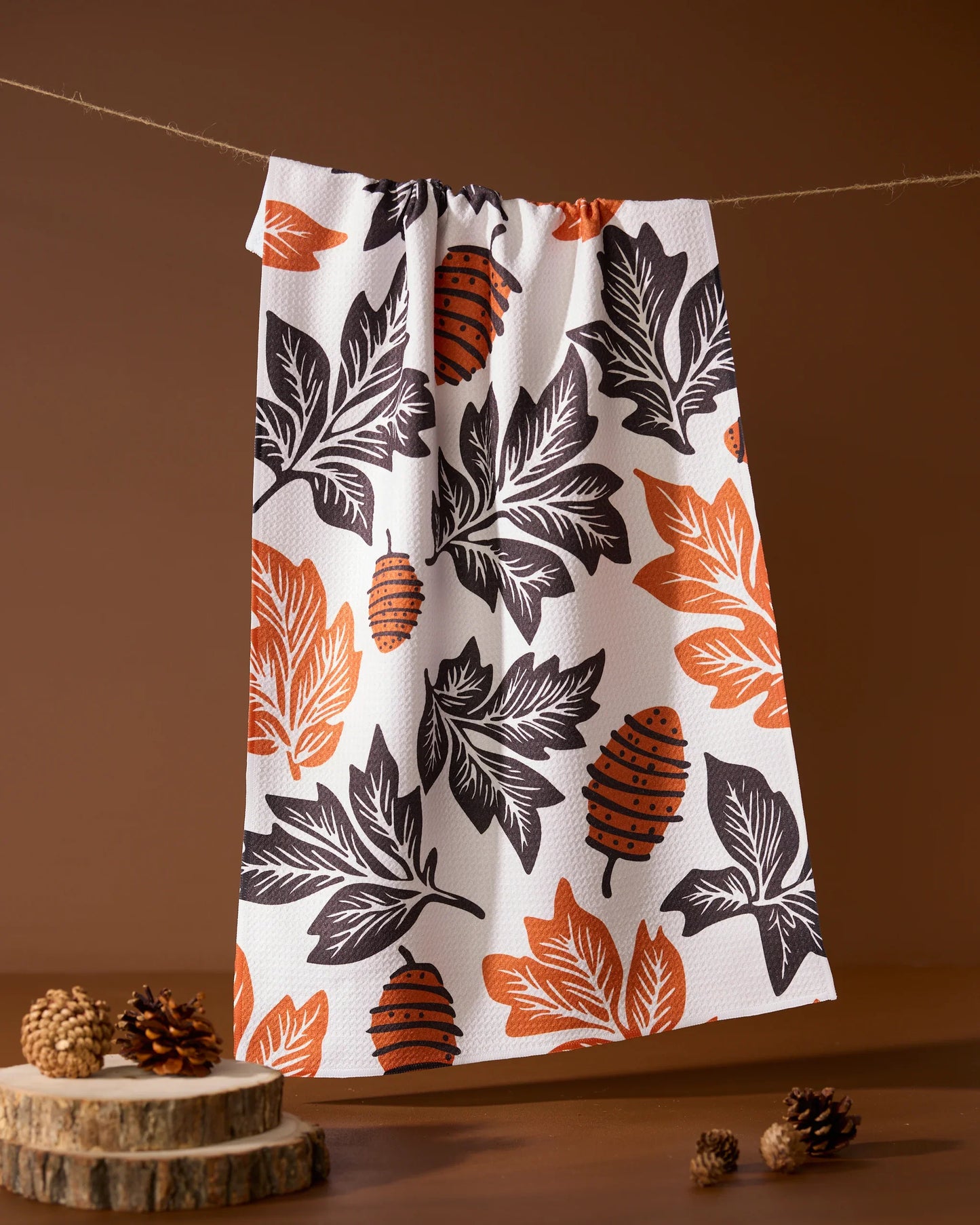 Geometry Fall Print Tea Towels