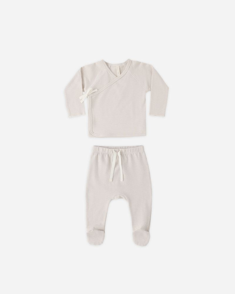 Quincy Mae SS26 Wrapped Top and Pant Set