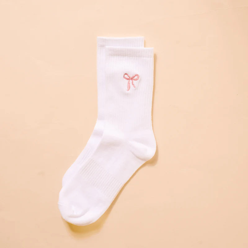 Embroider Crew Socks