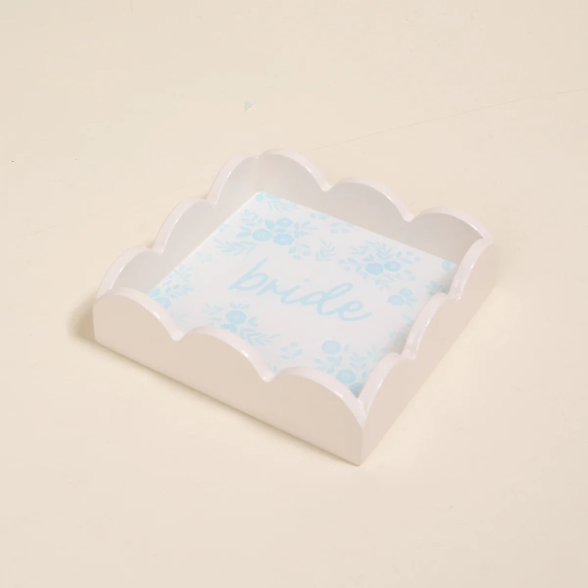 Scallop Trinket Tray- Bride Something Blue