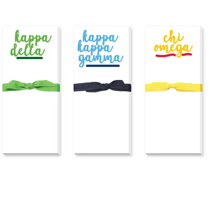 Sorority Skinny Notepad