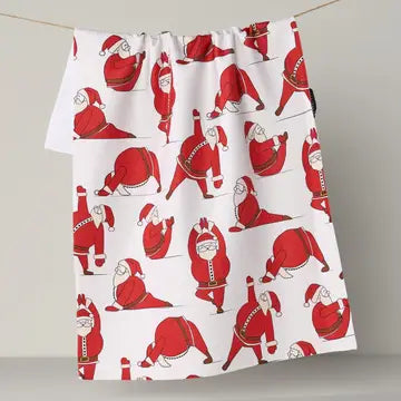 Geometry Christmas Print Tea Towels