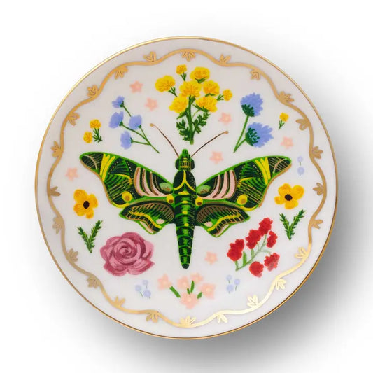 Rifle Paper Co Curio Round Porcelain Ring Dish