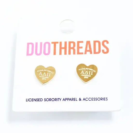 Sorority Heart Earrings
