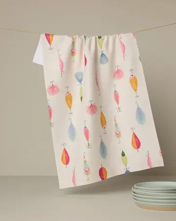 Geometry Summer Print Tea Towels