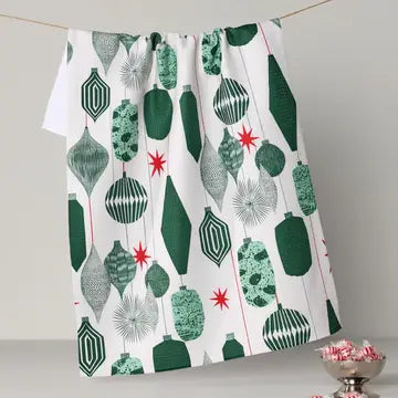 Geometry Christmas Print Tea Towels