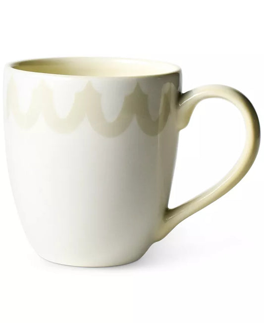 ARABESQUE TRIM MUG ECRU