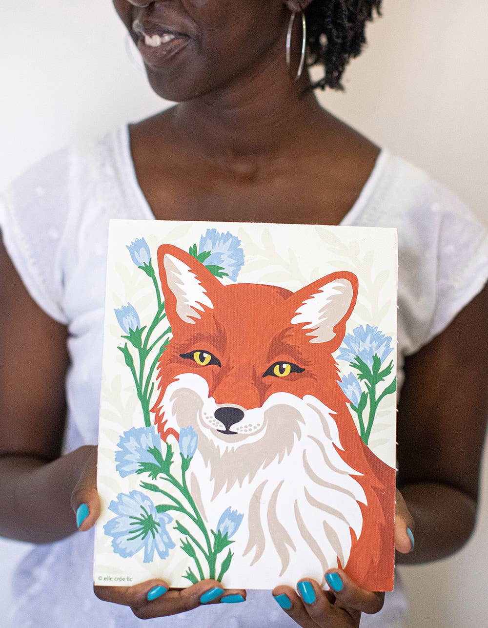 Fox with Chicory Paint-by-Number Kit