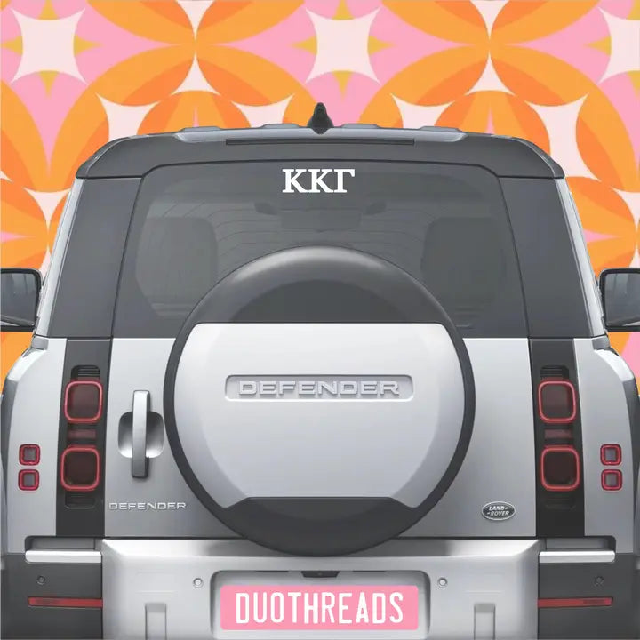 Sorority Car Decals