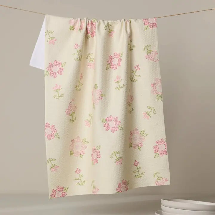 Geometry Spring Print Tea Towels