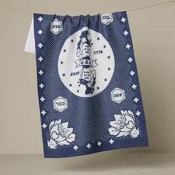 Geometry Summer Print Tea Towels