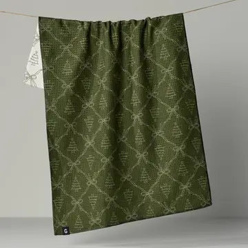 Geometry Christmas Print Tea Towels