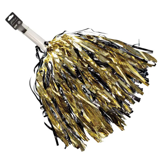 Purdue Black Gold Shimmer Pom Poms School Spirit Tailgate