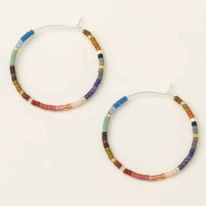 Scout Stone Hoop Earrings