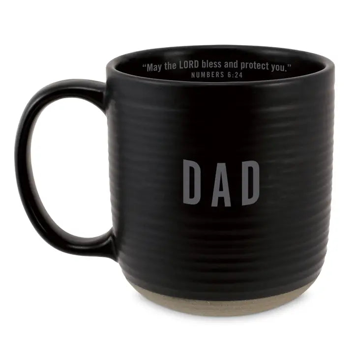 Textured Dad Coffee Mug-Black