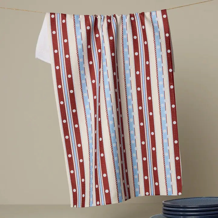 Geometry Summer Print Tea Towels