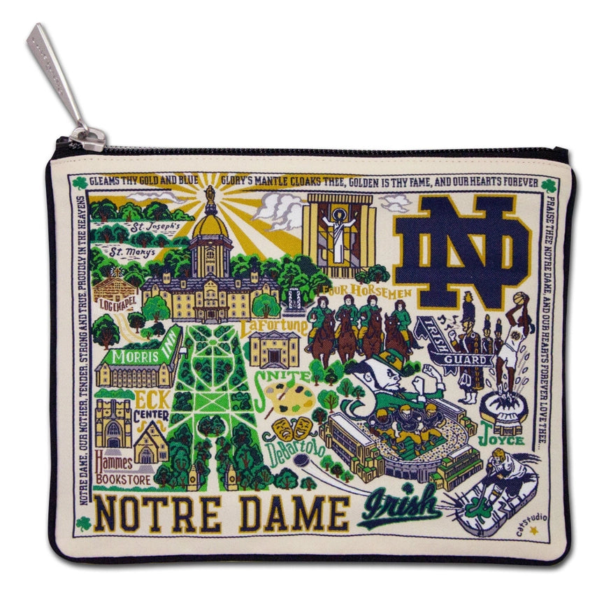 NOTRE DAME ZIP POUCH