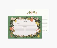 Rifle Paper Co Recipe Cards