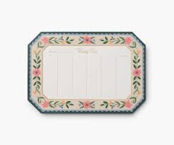Rife Paper Co Aster Weekly Desk Pad