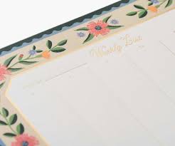 Rife Paper Co Aster Weekly Desk Pad