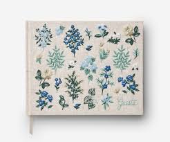 Rifle Paper Co Wildwood Embroidered Guest Book