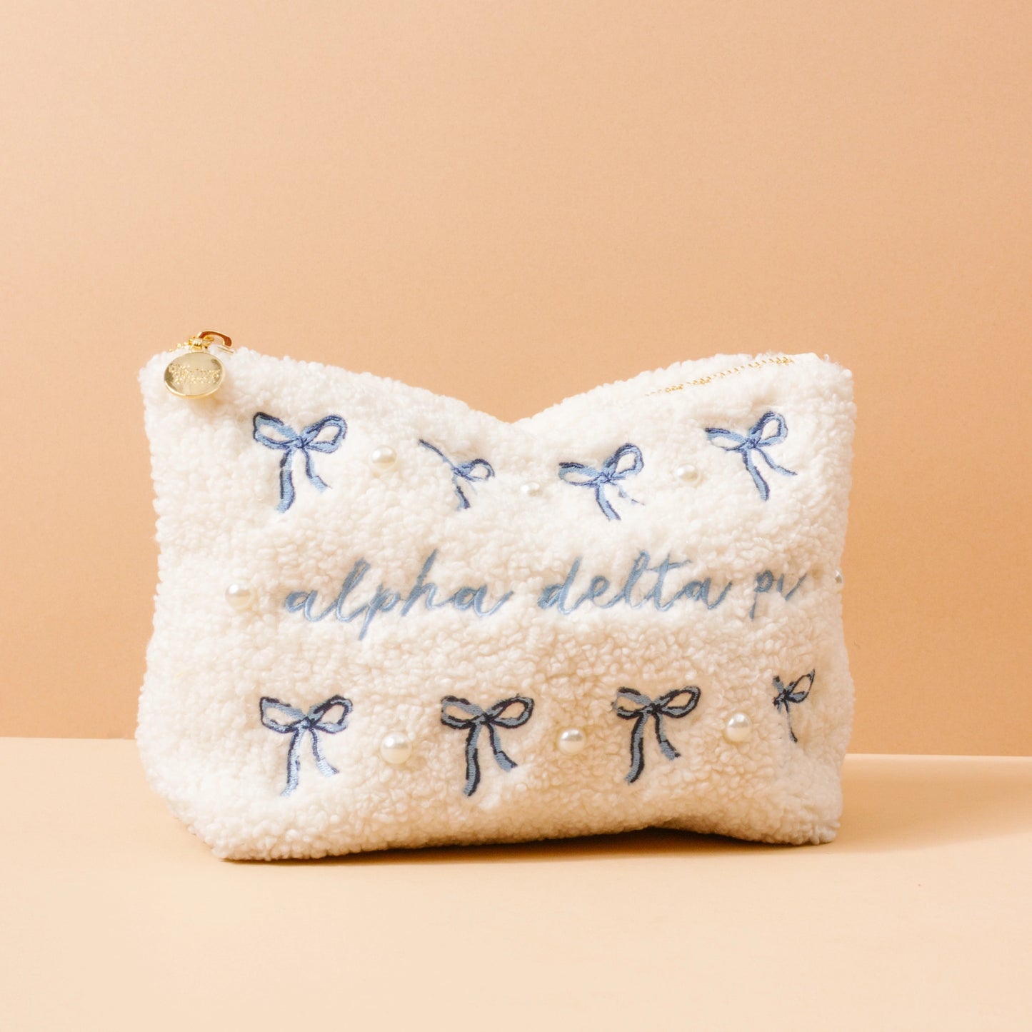 Sorority Bows & Pearls Teddy Pouch
