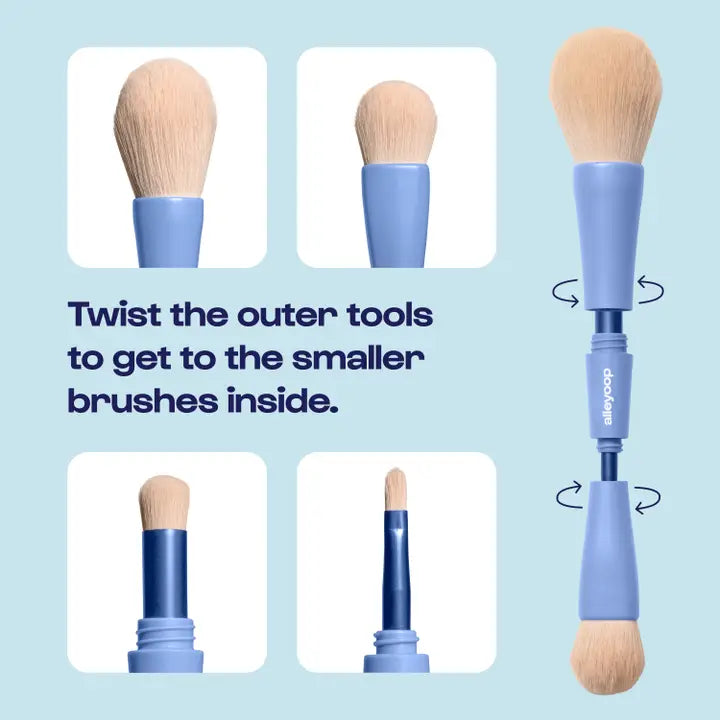 Alleyoop Overachiever 4-in-1 Makeup Brush