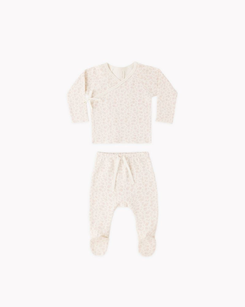 Quincy Mae SS26 Wrapped Top and Pant Set