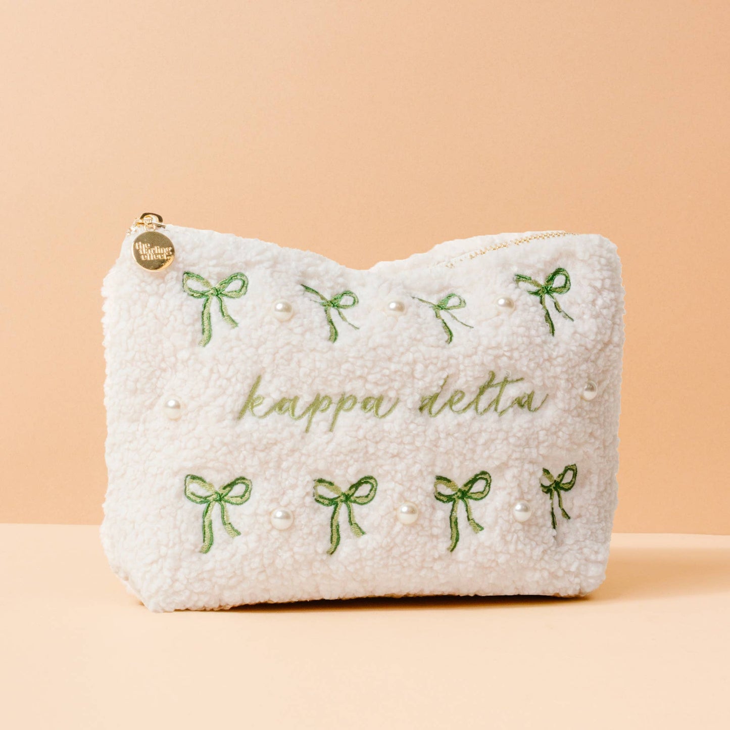 Sorority Bows & Pearls Teddy Pouch