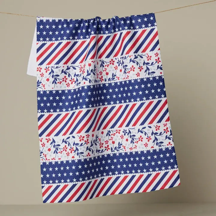 Geometry Summer Print Tea Towels