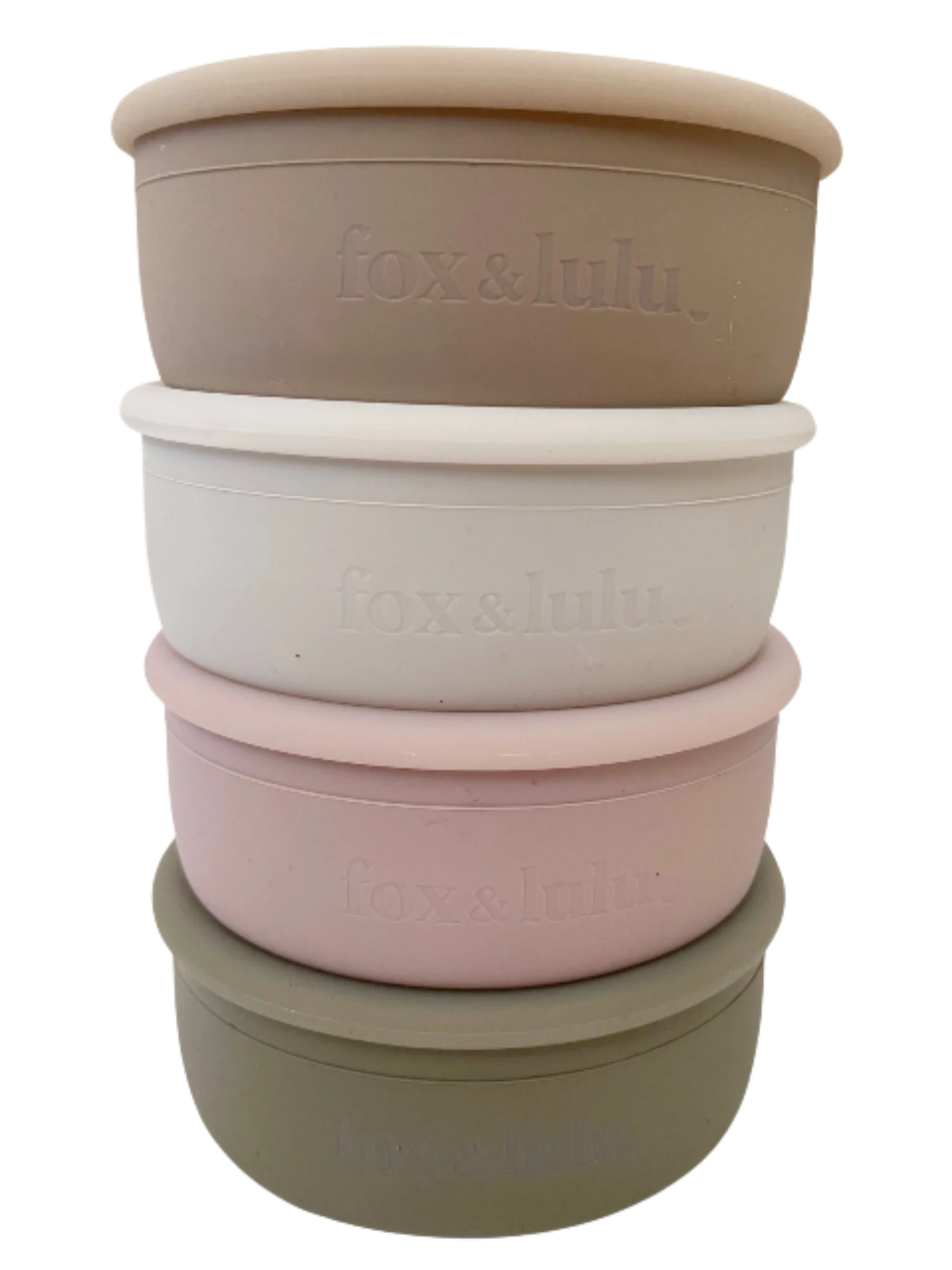 fox & lulu Collapsible Silicone snack cups