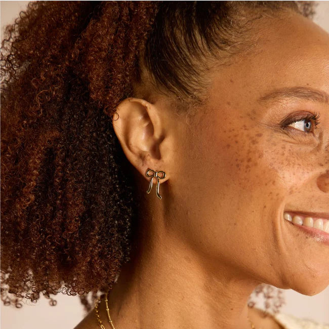 Nickel & Suede Stud and Hoop Earrings