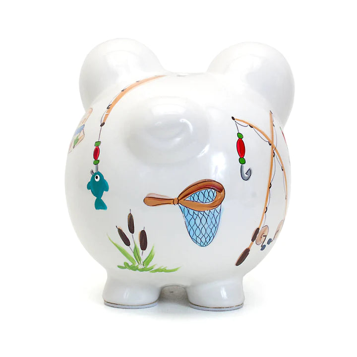 GONE FISHING PIGGY BANK